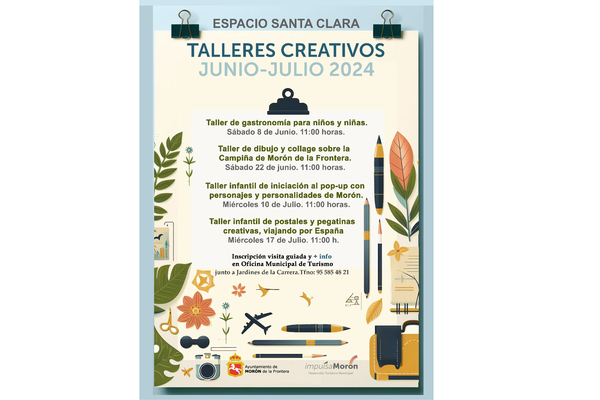 TALLERES CREATIVOS JUNIO-JULIO 2024