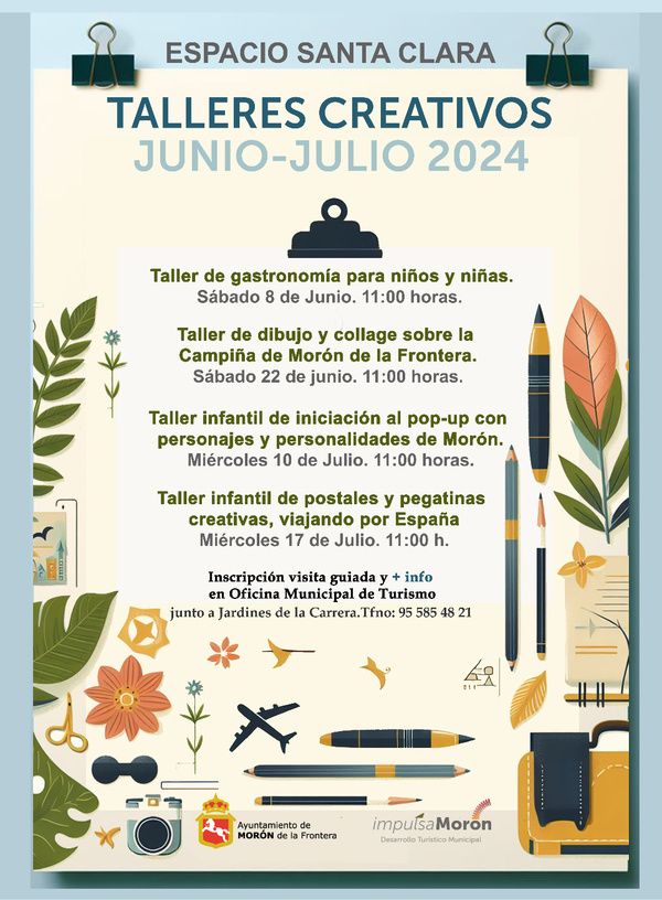 TALLERES CREATIVOS JUNIO-JULIO 2024