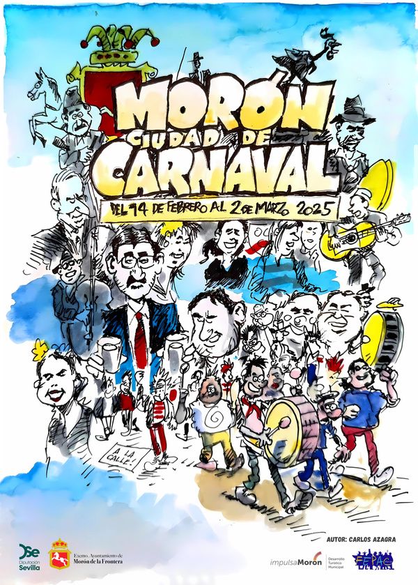 CARTEL ANUNCIADOR CARNAVAL 2025 MORÓN DE LA FRONTERA